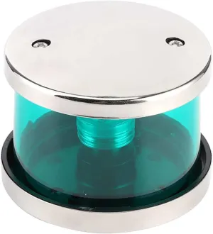Stern Light Boat Anchor Light Marine Hardware Boat 12V 360° IP66 Green LED Navigation Warning Light Transparent Housing Signal for Yachts Fishing Industry Leading Optical Design