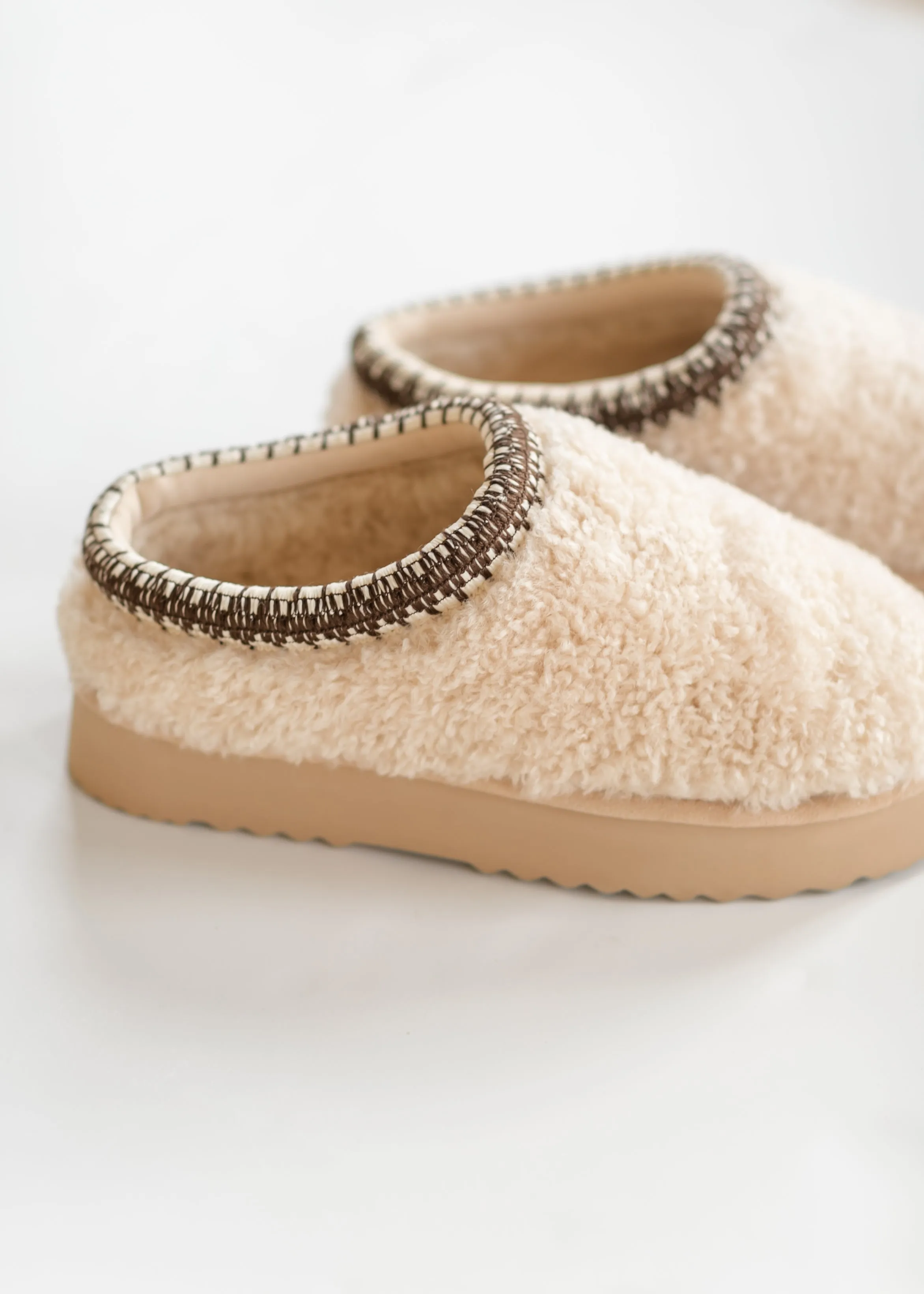 Steve Madden® Selena Faux Shearling Platform Slippers - FINAL SALE