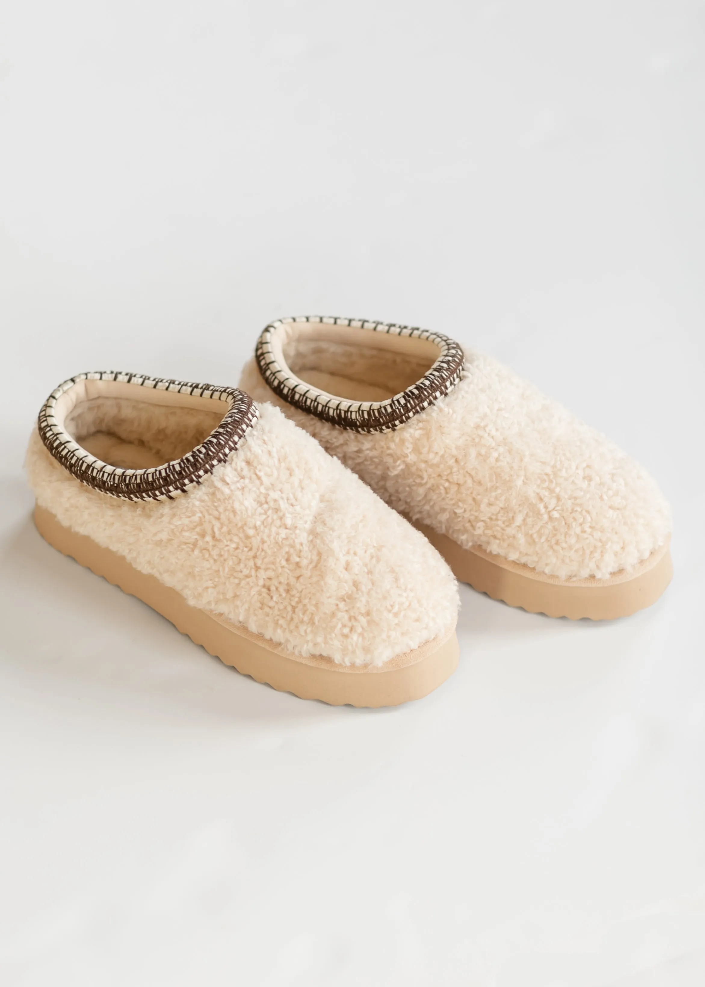 Steve Madden® Selena Faux Shearling Platform Slippers - FINAL SALE