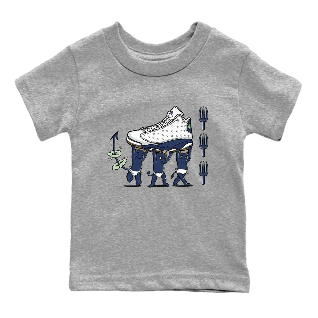 Stylish Door-to-door delivery Air Babies Midnight Devil Sneaker Navy 13 Tees SNRT Jordan - Kids