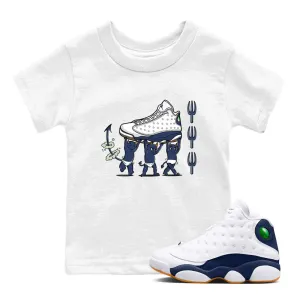 Stylish Door-to-door delivery Air Babies Midnight Devil Sneaker Navy 13 Tees SNRT Jordan - Kids