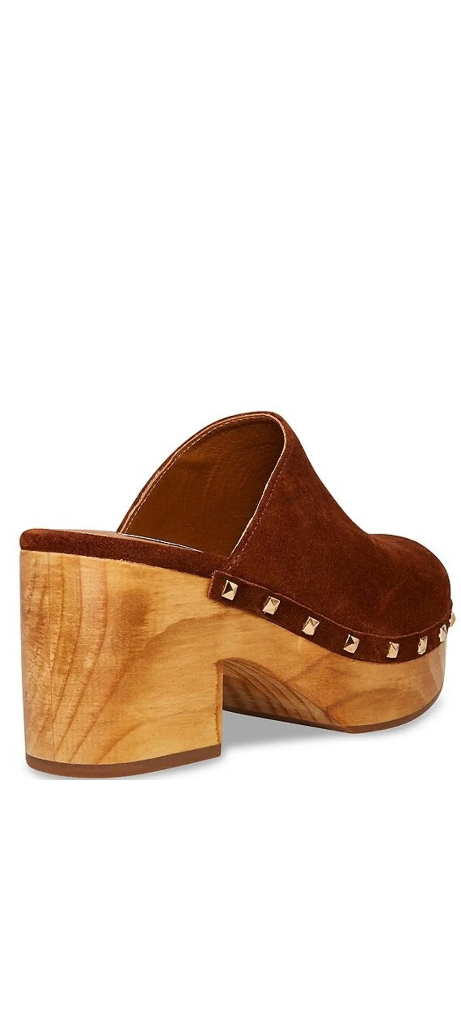 Suede Platform Cognac Embellished On Fashion Madden Easy-to-use Steve Quick dispatch Slip Clogs Brooklyn-1