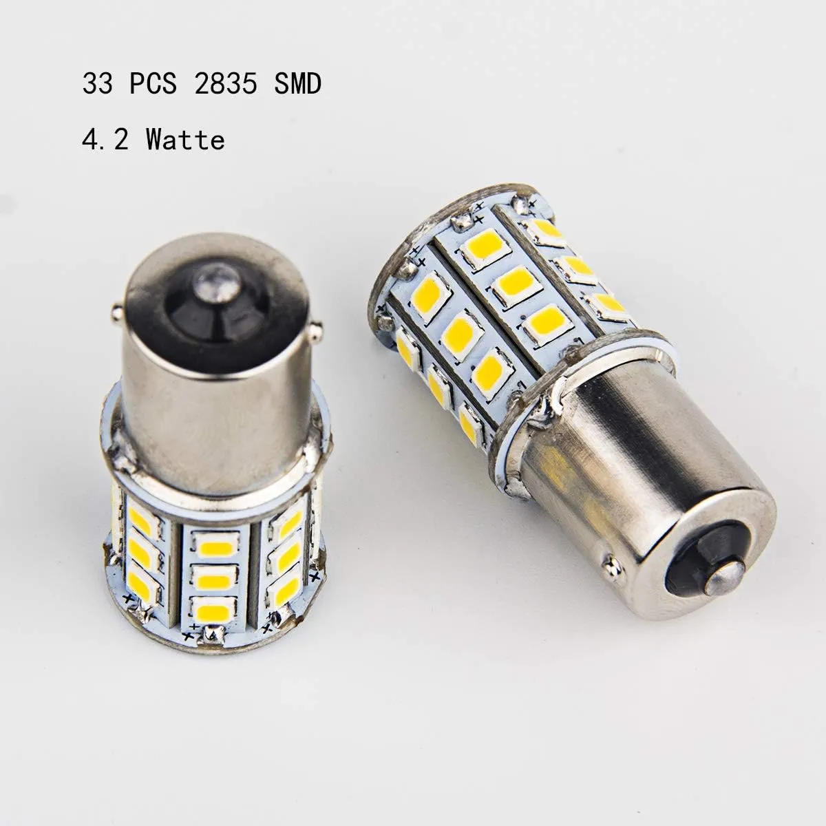 Super Bright 4.2W BA15S 1156 1141 1003 RV Interior Light LED Bulbs for Turn Signal Stop Tail Brake,4000K Neutral White,Pack of 20