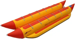 Surfing PVC Inflatable Banana Boat, Double Row Tow Tube Inflatable Flying Fish Banana Boat, Water Park Amusement Surfing Equipment for Adults and Kids,A
