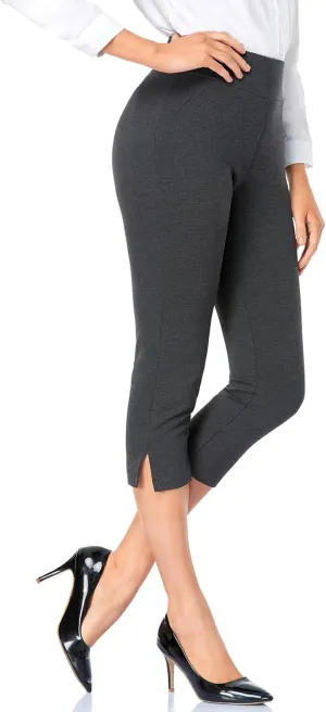 Tapata Women's Capri Dress Pants 19"/20.5" Stretch High-Waist Crop Office Work Pants Summer Casual Capris Slacks Yoga