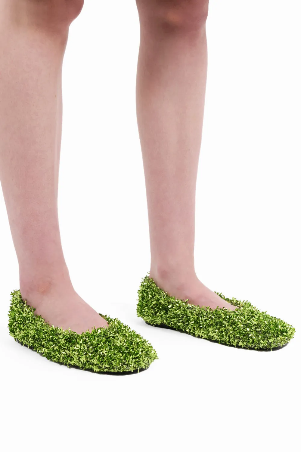 Tinsel Ballet Flat | Green