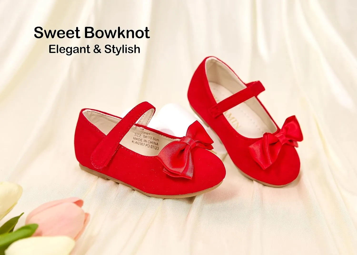 Toddler Flower Girl Dress Shoes - Little Girl Ballet Flats Wedding Party
