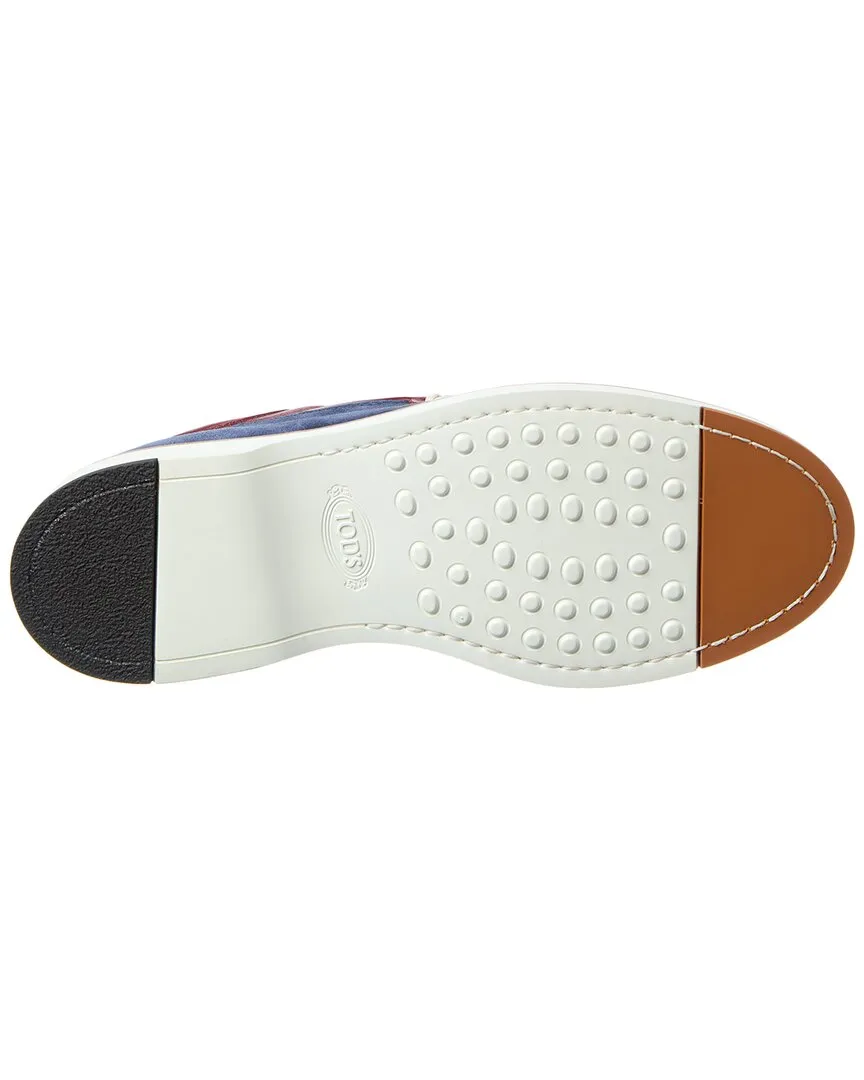 TOD’s Leather & Suede Boat Shoe