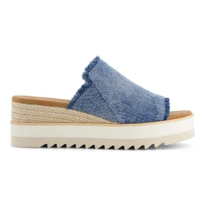 Toms Women Diana Mule Textured Denim/Fray