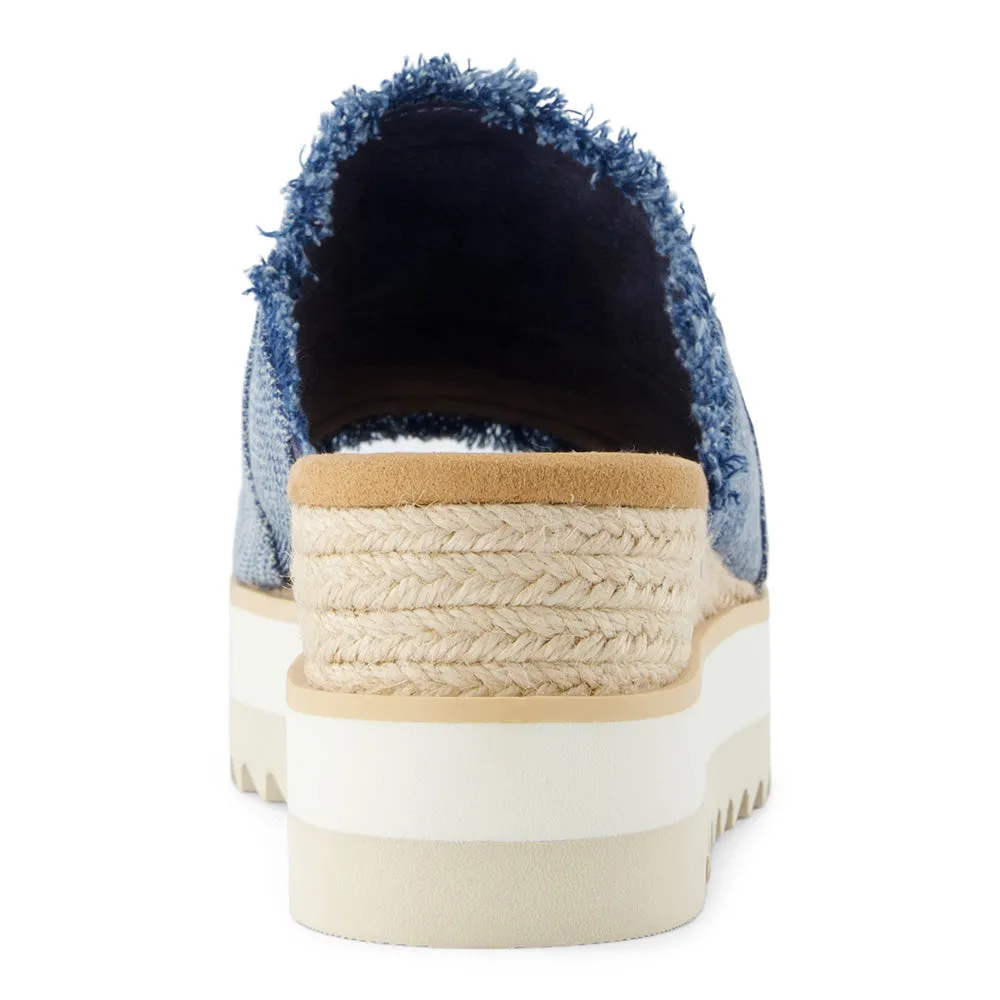 Toms Women Diana Mule Textured Denim/Fray