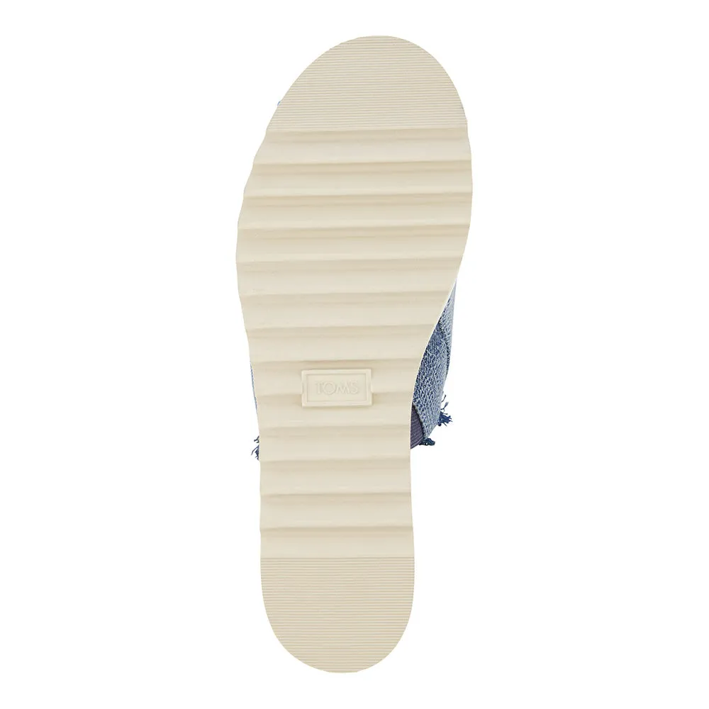 Toms Women Diana Mule Textured Denim/Fray