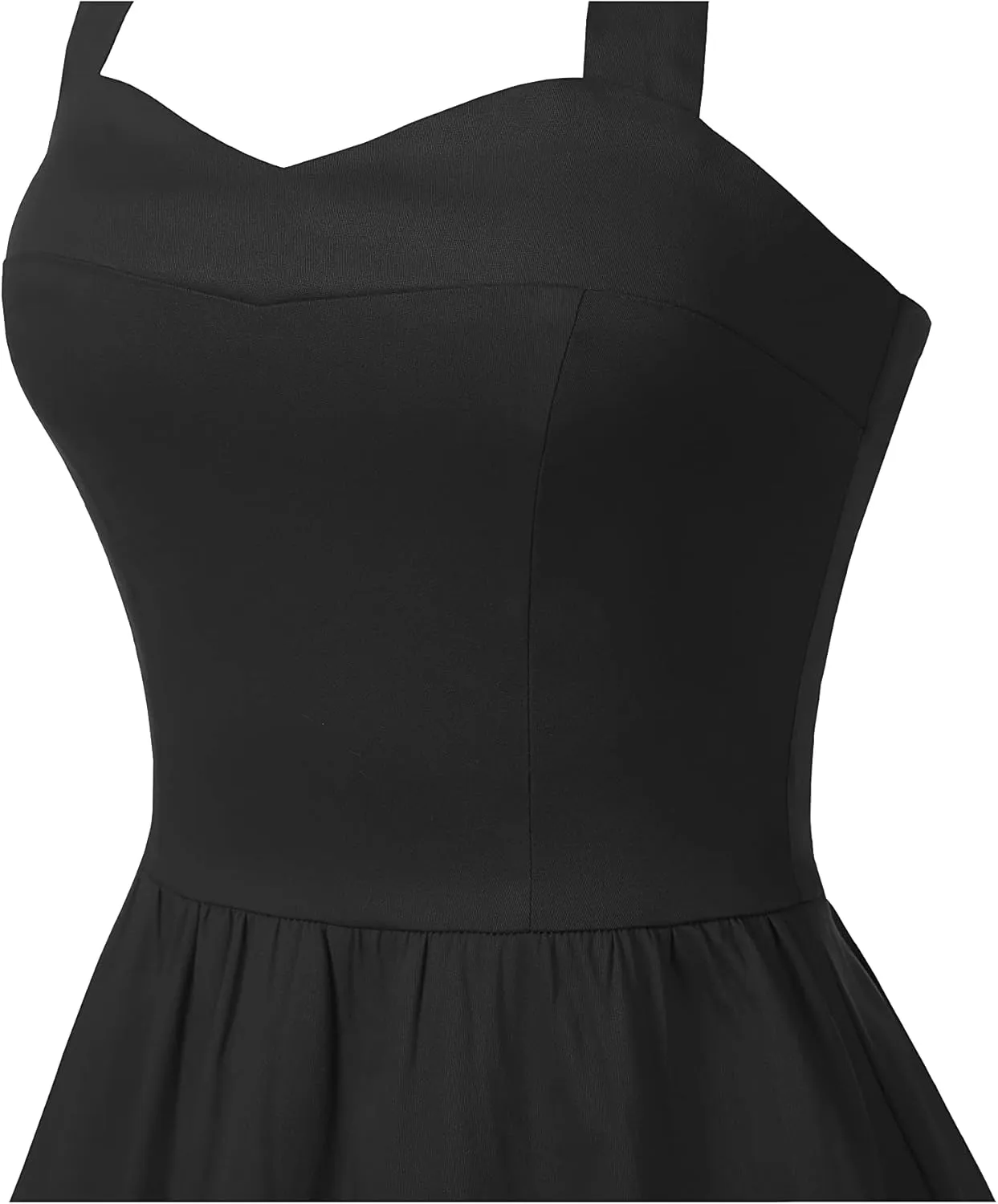 Topdress Women'sVintage Polka Audrey Dress 1950s Halter Retro Cocktail Dress