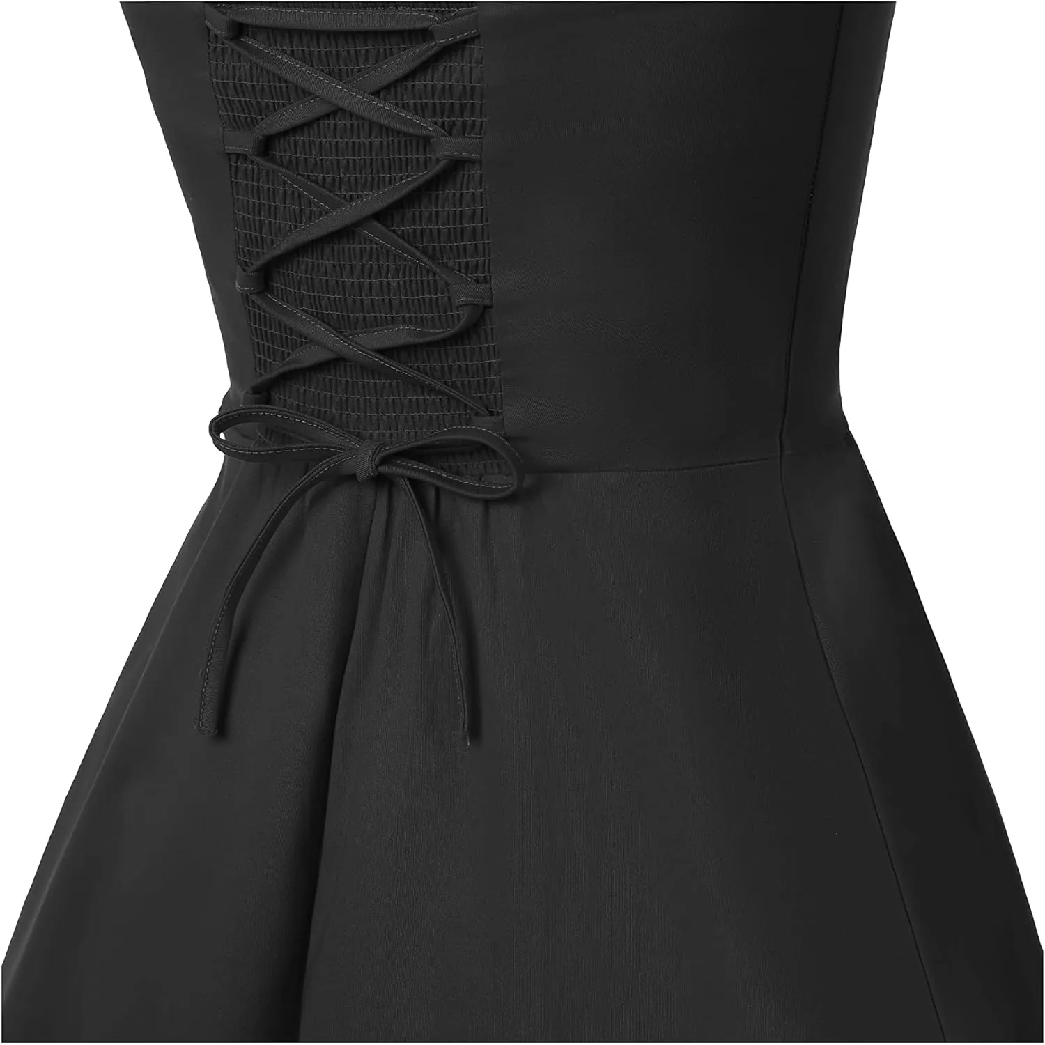 Topdress Women'sVintage Polka Audrey Dress 1950s Halter Retro Cocktail Dress