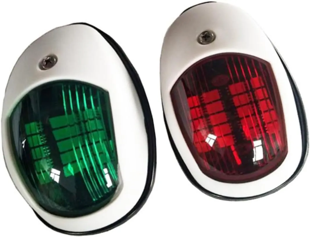 Toyvian 2Pcs LED Navigation Light for Boat Yacht Truck Trailer to Abs Signal Lamp Easy to Install for Vehicles and Watercraft