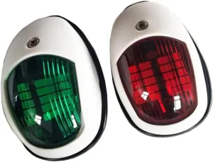 Toyvian 2Pcs LED Navigation Light for Boat Yacht Truck Trailer to Abs Signal Lamp Easy to Install for Vehicles and Watercraft