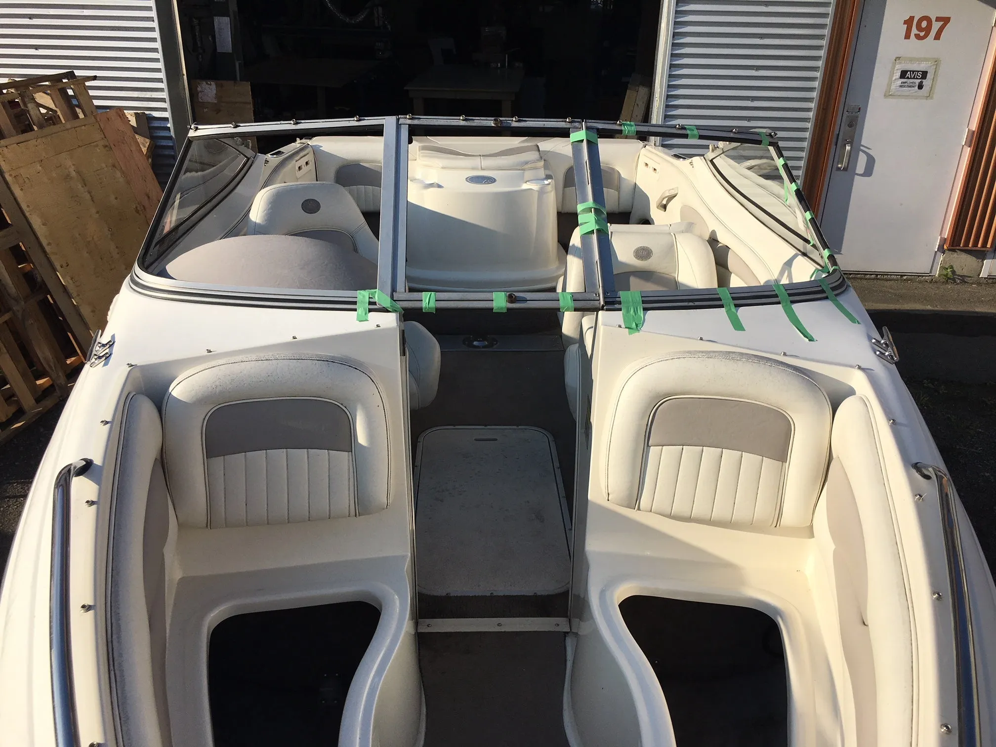 Tracker Curved Glass Boat Windshield Repair