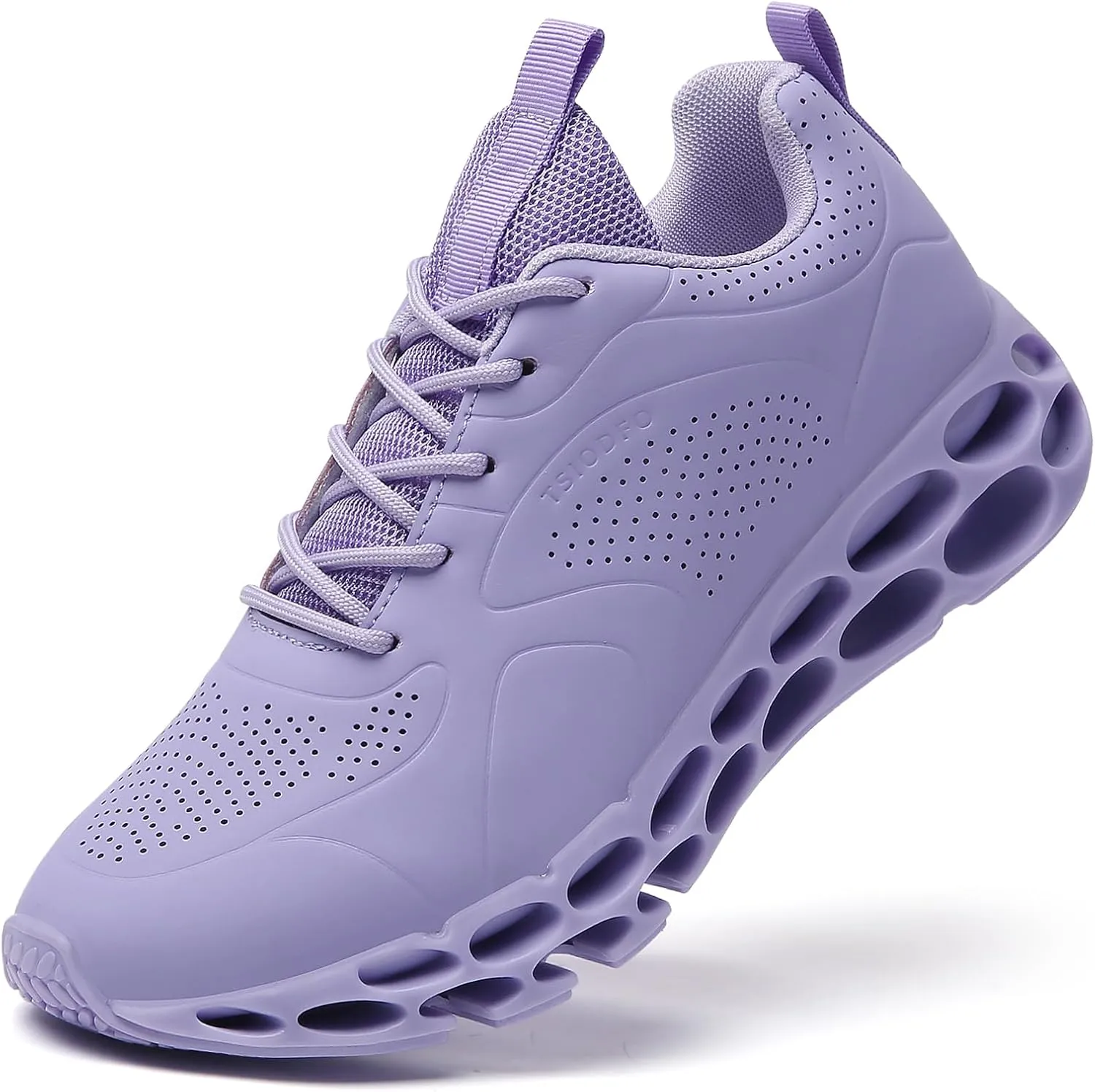 TSIODFO Women's Running Sneakers Leather Fashion Athletic Walking Shoes