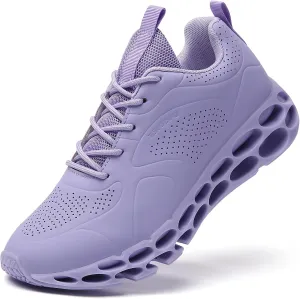 TSIODFO Women's Running Sneakers Leather Fashion Athletic Walking Shoes