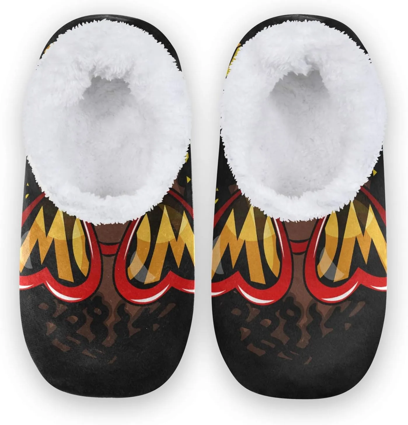 Unisex Fuzzy House Slippers Memory Foam Warm Slip Shoes Fur Lining M-XXL