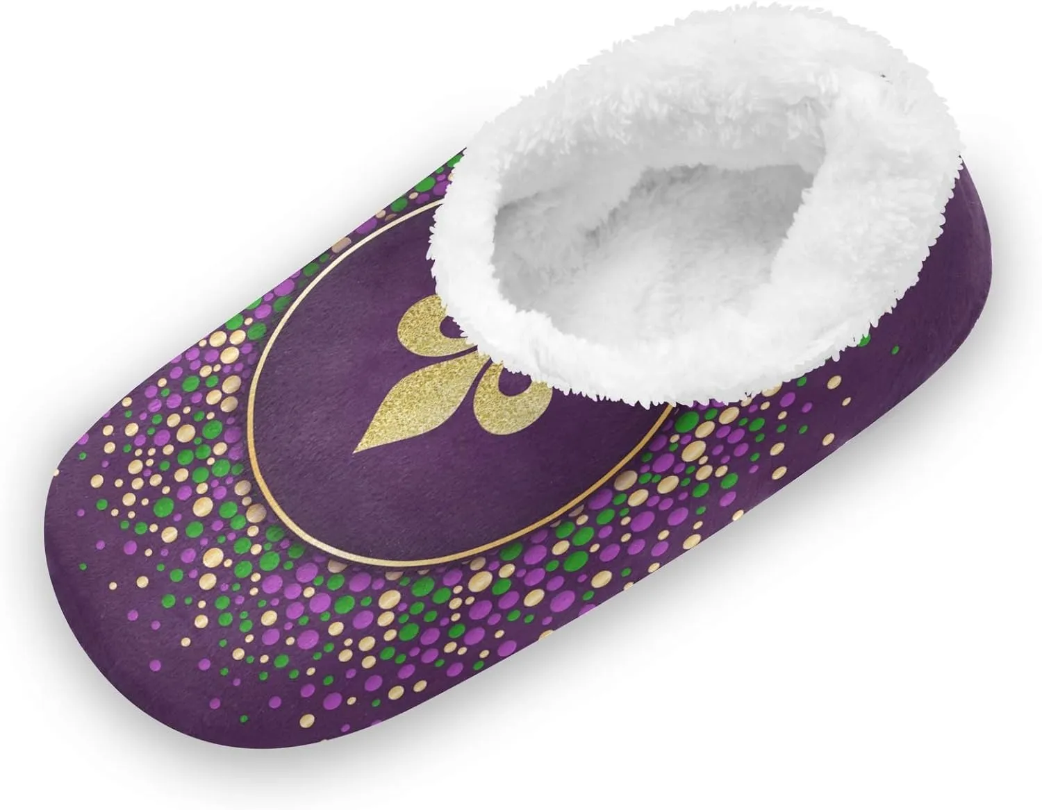 Unisex Fuzzy House Slippers Memory Foam Warm Slip Shoes Fur Lining M-XXL
