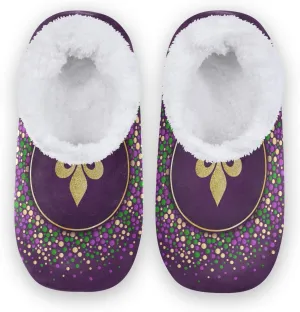 Unisex Fuzzy House Slippers Memory Foam Warm Slip Shoes Fur Lining M-XXL