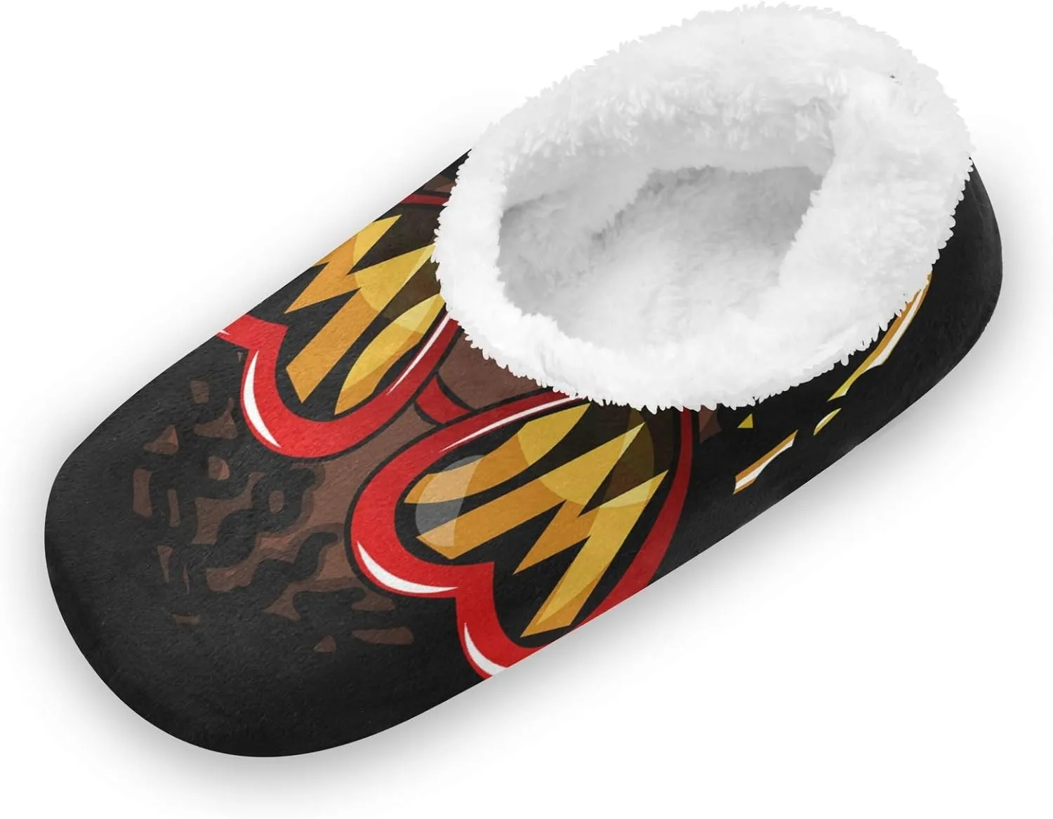 Unisex Fuzzy House Slippers Memory Foam Warm Slip Shoes Fur Lining M-XXL