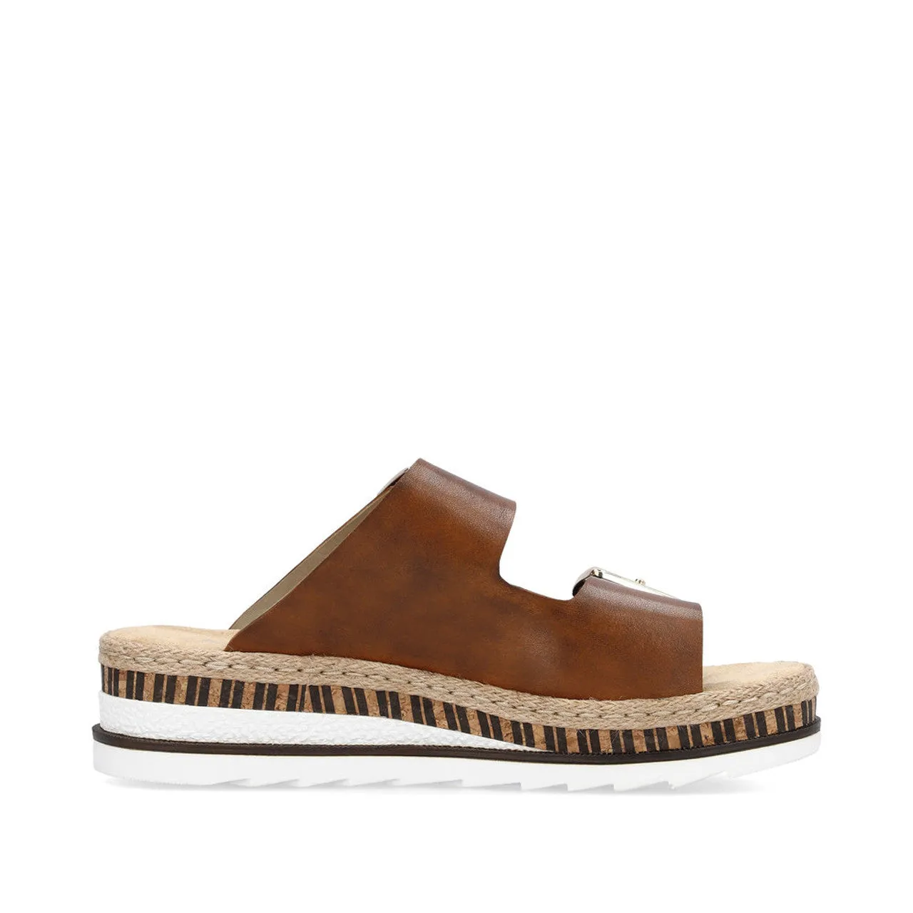V7955-24 - Rich Tan Buckle Sandal- Rieker