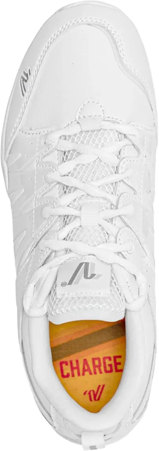 Varsity Charge Cheer Shoes for Girls - Lightweight and Durable White Cheer Shoes for Cheerleaders and Athletes