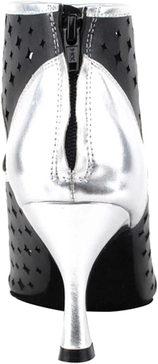 Very Fine Women's Salsa Ballroom Tango Dance Shoes CD3022 Bundle with Shoe Brush 3"