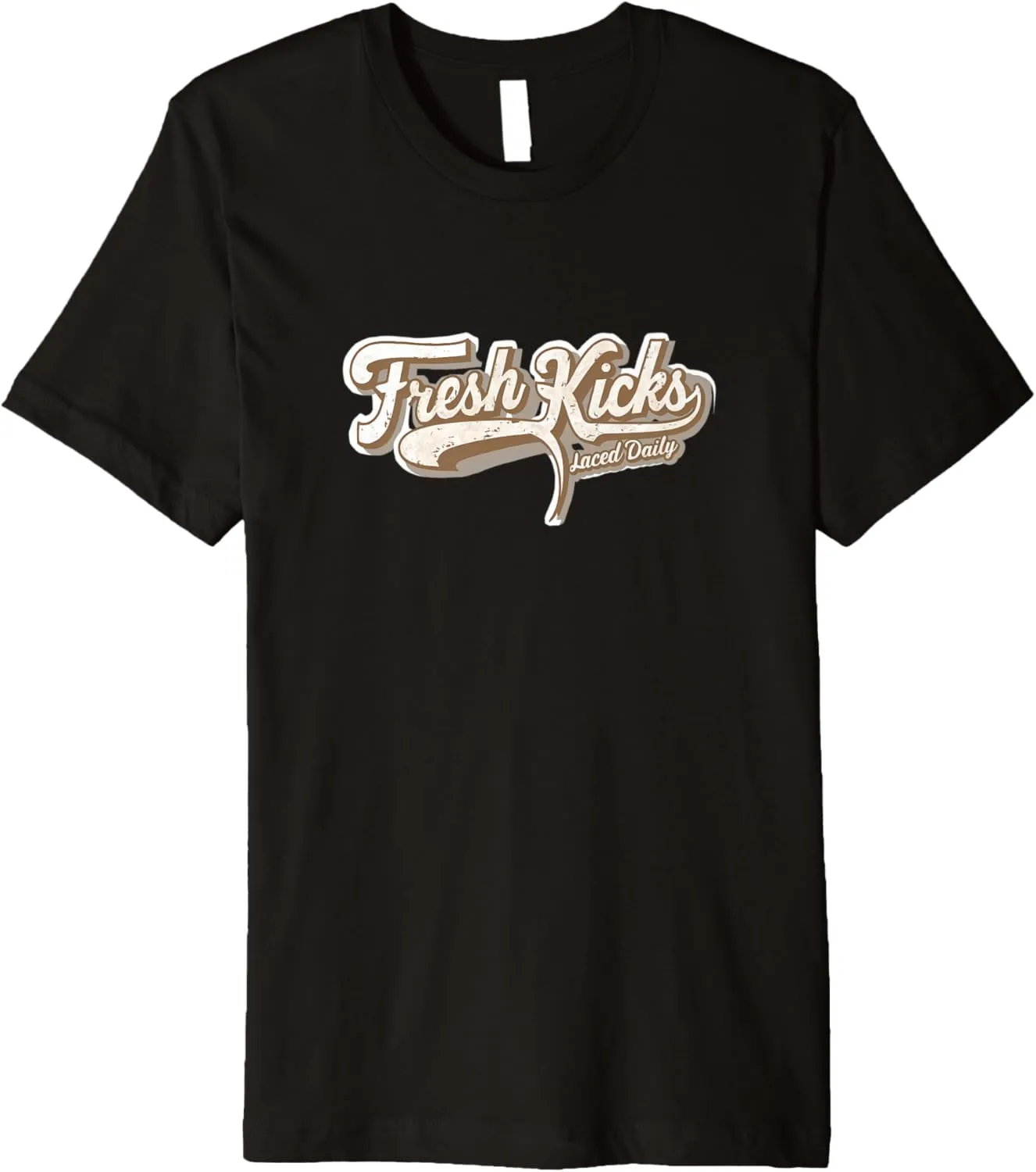Vintage Style Fresh Kicks Laced Daily Premium T-Shirt