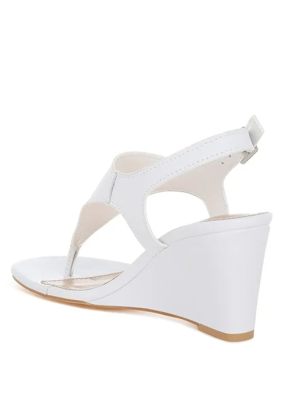 Wami Real Leather Wedge Heel Sandals