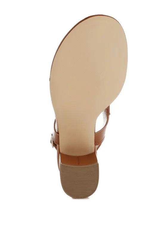 Wami Real Leather Wedge Heel Sandals