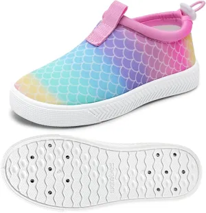 WateLves Toddler Water Shoes Kids Boys and Girls Quick Dry Water Sneakers Slip On Aqua Swim Shoes for Beach Daily Walking