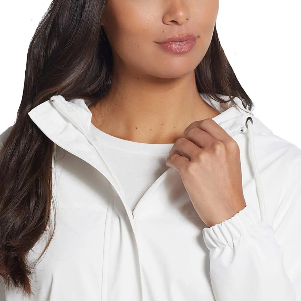 Weatherproof Vintage Womens Waterproof Coated Rain Jacket with Hood -Light Windbreaker Raincoat for Women-Hooded Rain Slicker