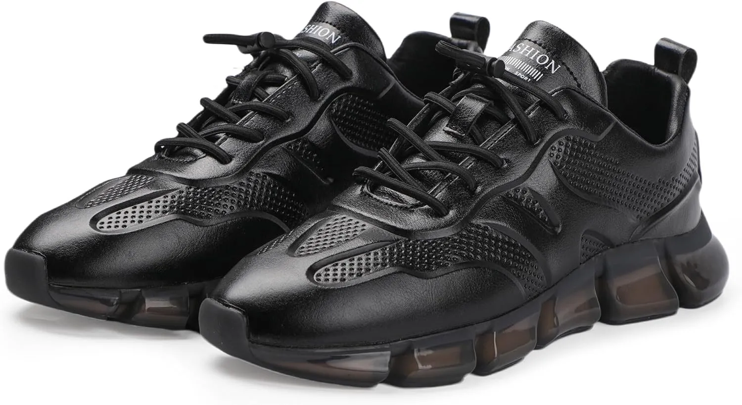 Welford Men’s Fashion Sneaker Classic Leather Casual Shoes Slip On Business Walking Shoes