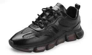 Welford Men’s Fashion Sneaker Classic Leather Casual Shoes Slip On Business Walking Shoes