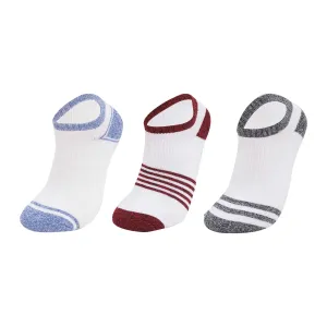 White Sneaker Socks with Designing Strips - Pack of 3 Designing Socks