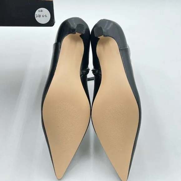 Women Fashion Pointed Toe Ankle Booties Low Kitten Mid High Heel Office