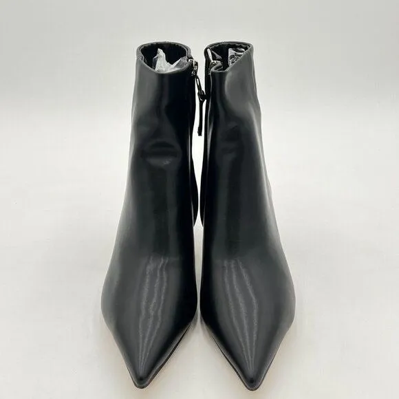 Women Fashion Pointed Toe Ankle Booties Low Kitten Mid High Heel Office