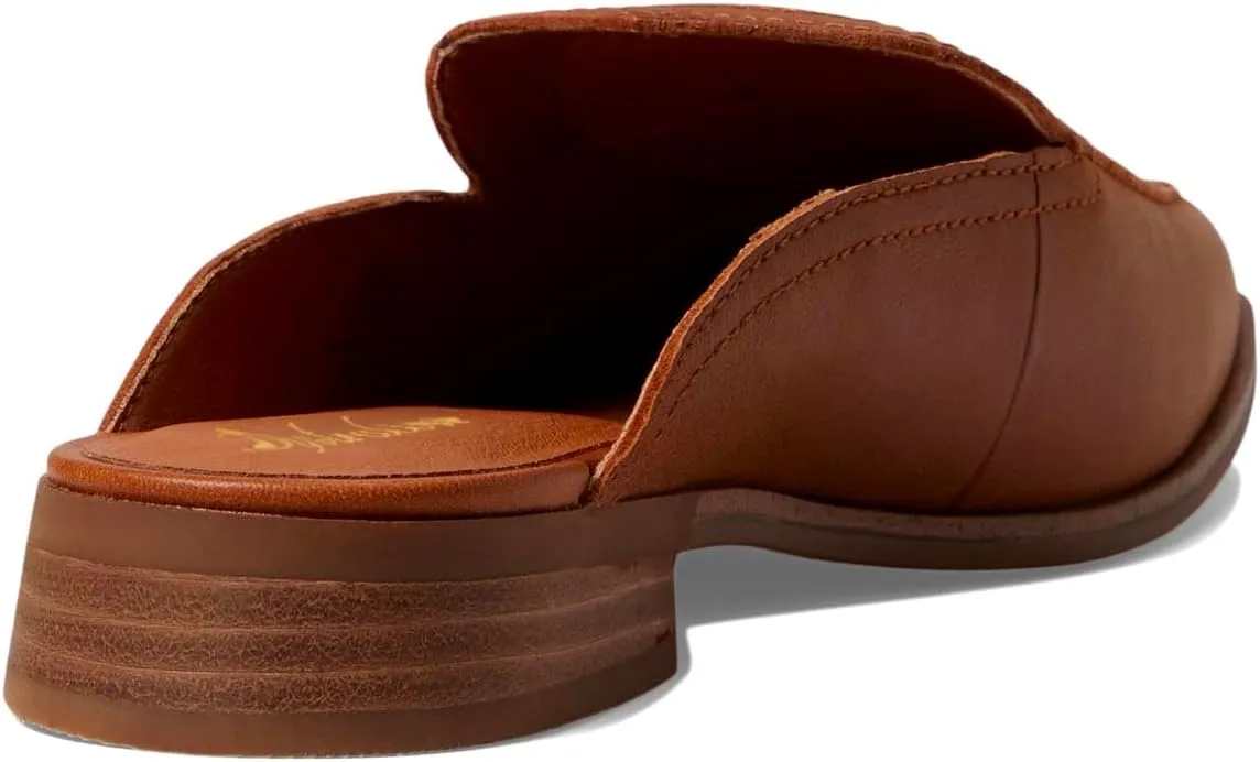 Women Low Flat Heel Mules Square Closed Toe Two-Toned Mule Sandals Slip-On 1” Chunky Stacked Heels Loafers Backless Slide Shoes Patchwork Office Club Comfort Daily Casual Retro 4-11 M US