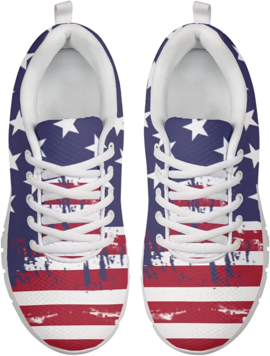 Women Men Lace Up Shoes Walking Sports Trainers Durable Sneaker for Running Hiking Gym US 5-15