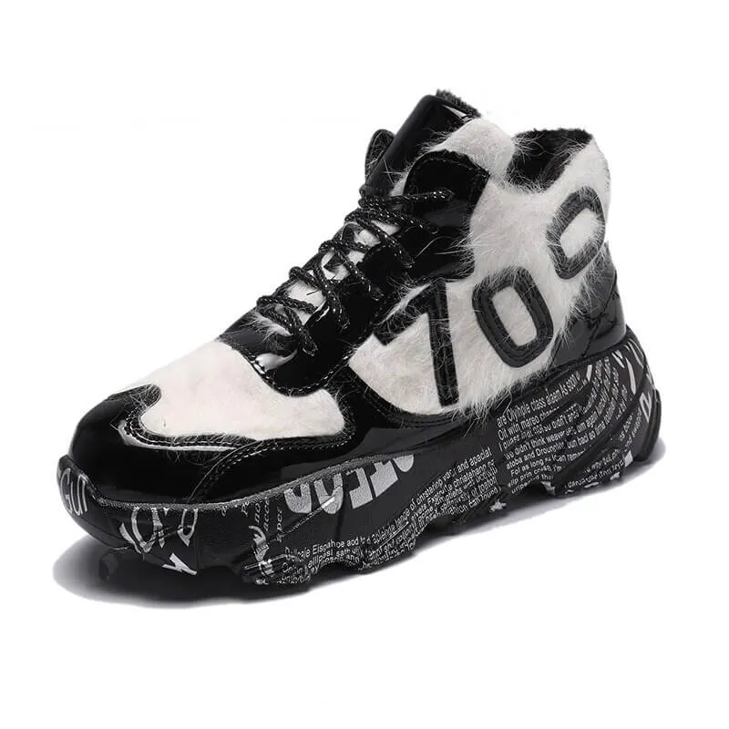 women nevada furry chunky sneaker – trendy, cozy and durable | nevada™
