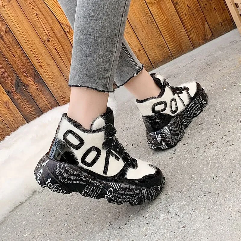 women nevada furry chunky sneaker – trendy, cozy and durable | nevada™