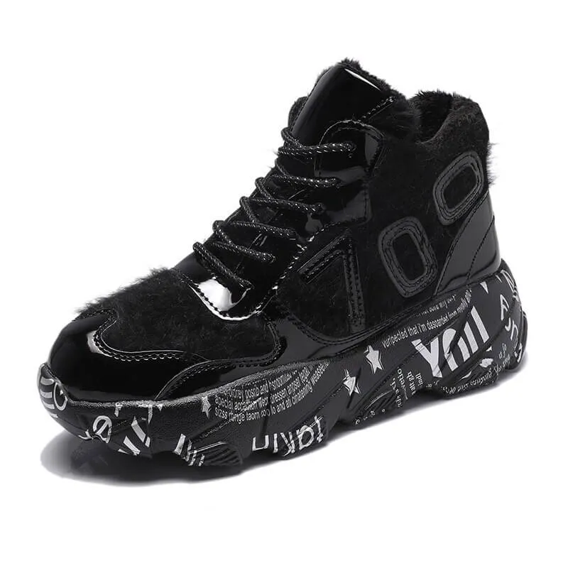 women nevada furry chunky sneaker – trendy, cozy and durable | nevada™