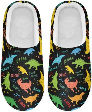 Women's and Men's Fuzzy House Slippers Cozy Memory Foam Slippers Indoor Outdoor Warm Nonslip Family Slippers