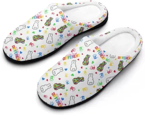 Womens Clog Slippers Comfy Bedroom Slip-On Shoes Ladies Halloween Slippers Warm Cotton House Slippers Indoor Outdoor