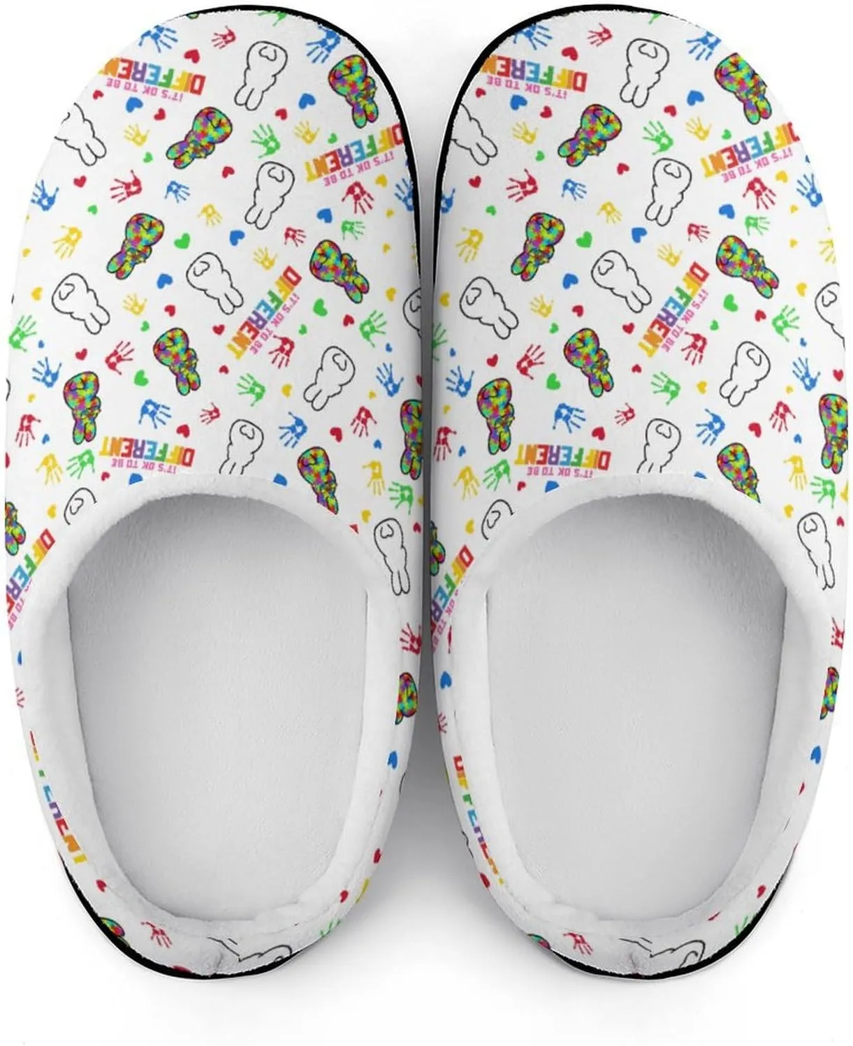 Womens Clog Slippers Comfy Bedroom Slip-On Shoes Ladies Halloween Slippers Warm Cotton House Slippers Indoor Outdoor