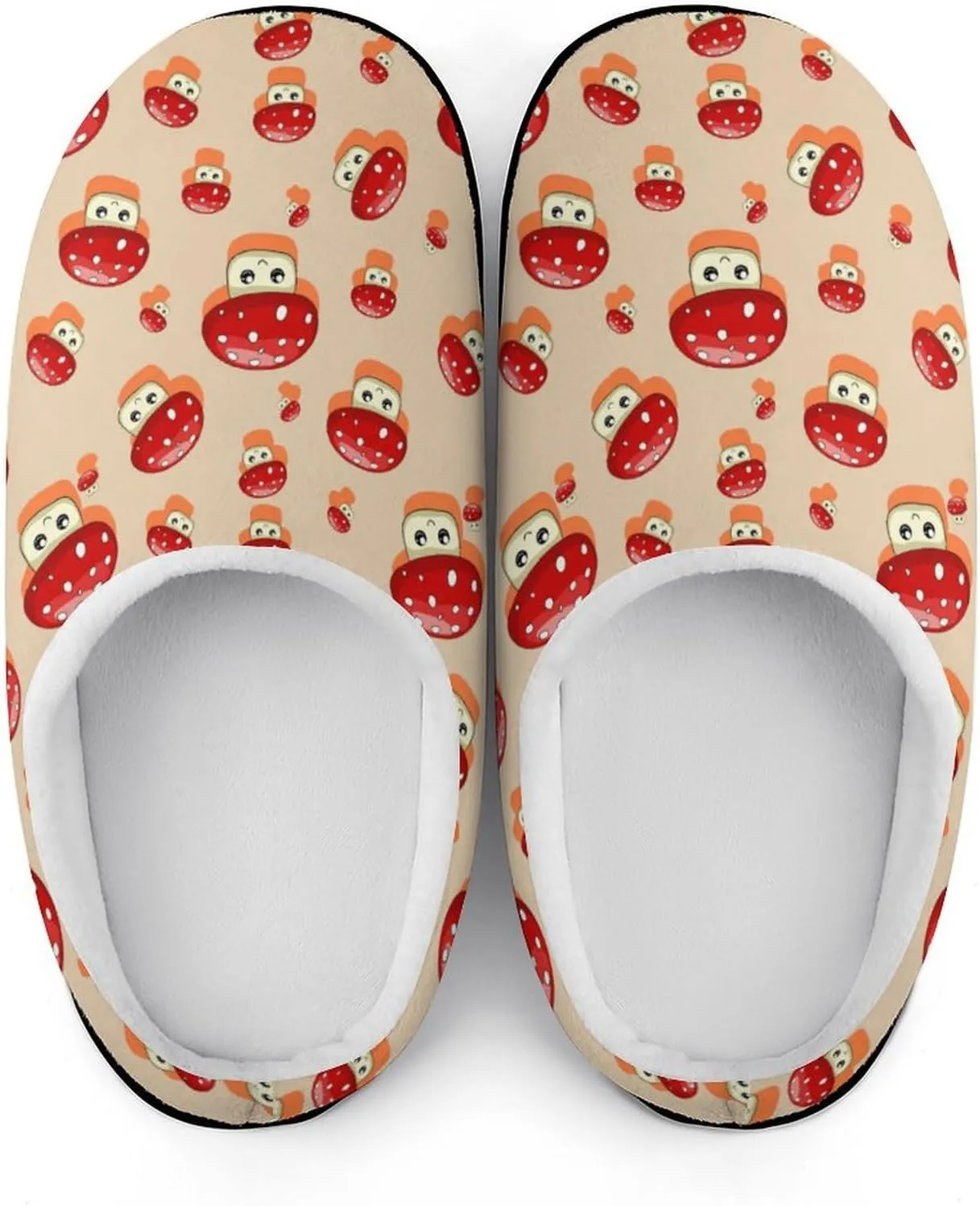 Womens Clog Slippers Comfy Bedroom Slip-On Shoes Men's Halloween Slippers Warm Cotton House Slippers Indoor Outdoor