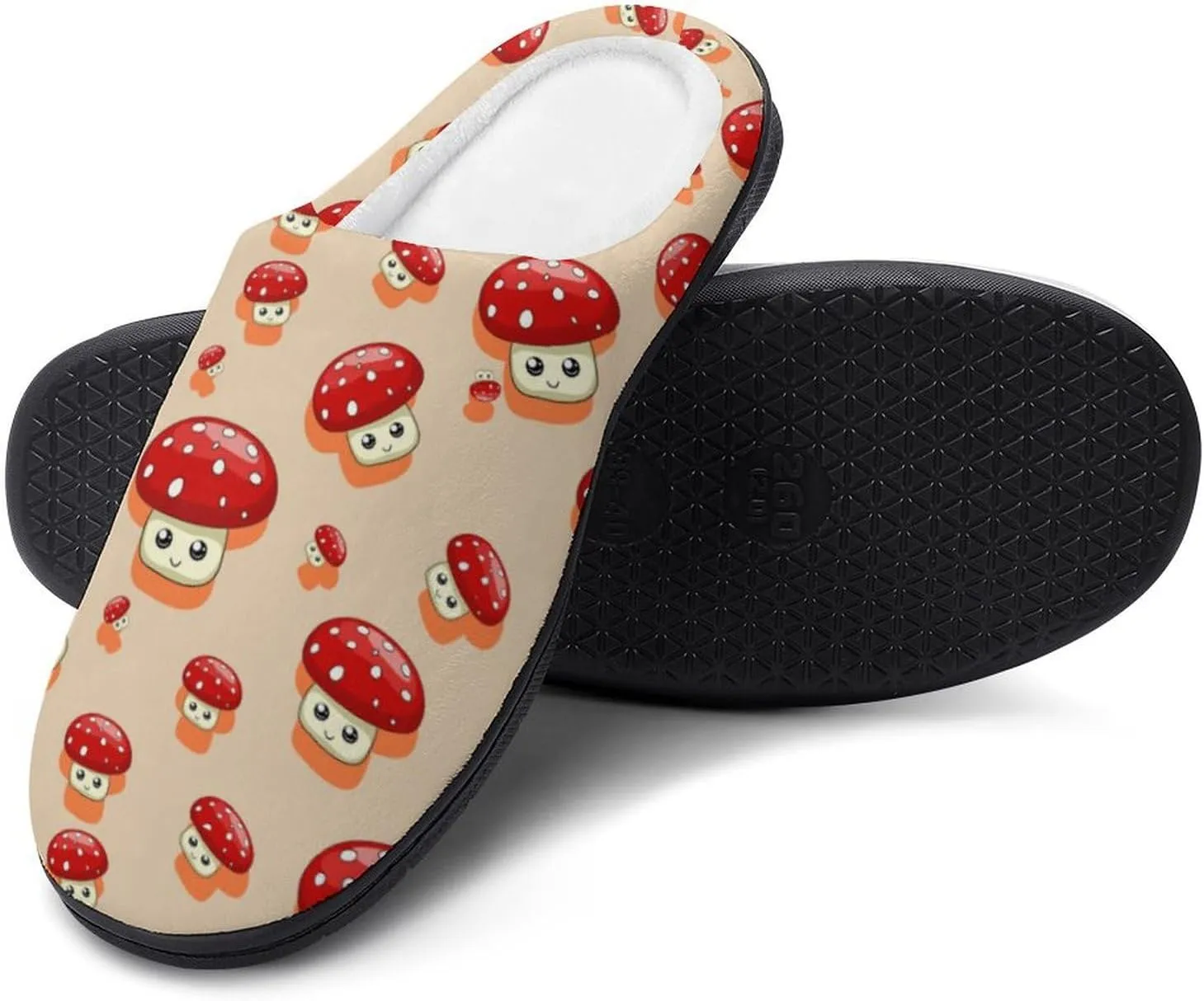 Womens Clog Slippers Comfy Bedroom Slip-On Shoes Men's Halloween Slippers Warm Cotton House Slippers Indoor Outdoor