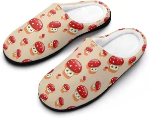 Womens Clog Slippers Comfy Bedroom Slip-On Shoes Men's Halloween Slippers Warm Cotton House Slippers Indoor Outdoor